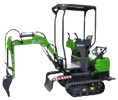 Mini Excavator with overhead guard and skip - bucket width = 250 mm