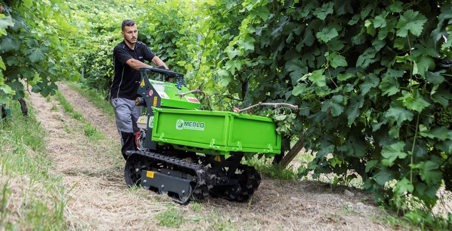 Machine met mini rupsbanden